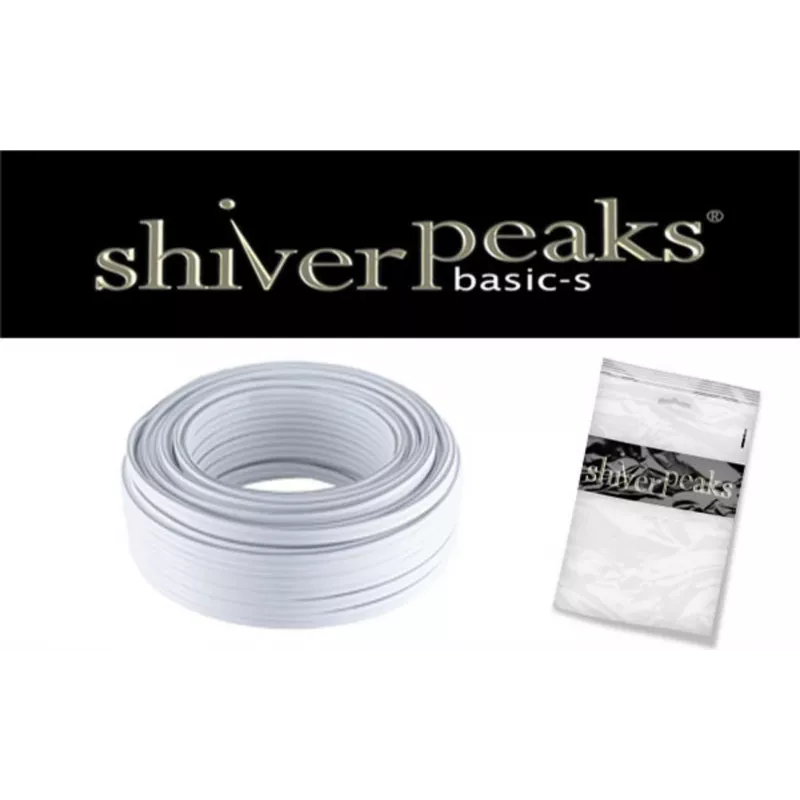 SHIVERPEAKS BS06-15106 Audio kabelis vairumtirdzniecībā 25 m balts 2x0,14mm²