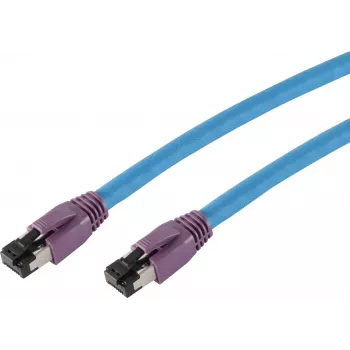 SHIVERPEAKS BS08-40031 Cat8 S/FTP tīkla kabelis, RJ45, 2 m, zils, 40 Gbit/s, 2000 MHz