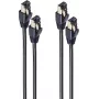 SHIVERPEAKS BS08-41025-2 Cat8.1 tīkla kabelis, F/FTP, RJ45, 1m, melns