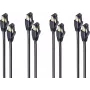 SHIVERPEAKS BS08-41025-4 Cat.8.1 S/FTP tīkla kabelis, RJ45, 1m, melns