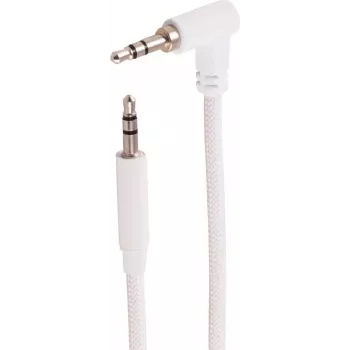 shiverpeaks BS14-07046 3,5 mm TRS audio kabelis, leņķa uz taisnu, balts, 3 m