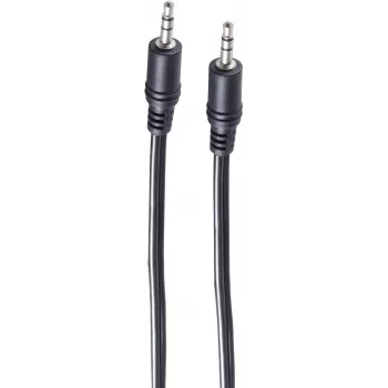SHIVERPEAKS BS30812-0.5 3,5 mm stereo audio kabelis, 0,5 m, melns
