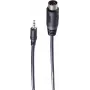 SHIVERPEAKS BS30822 Audio kabelis 1,5m 3,5mm uz 5-Pin DIN vītišķis melns