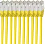 SHIVERPEAKS BS75711-HY-SET-10 Cat6 S/FTP savienojuma kabelis, 1 m, ar zelta pārklājumu RJ45, melns