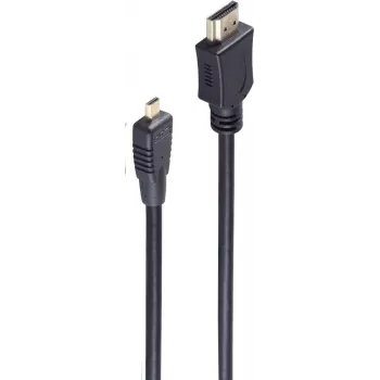 shiverpeaks BS77470-0.5-3 High Speed HDMI kabelis ar Ethernet - Type A uz Micro HDMI (Type D), 0,5 m, melns