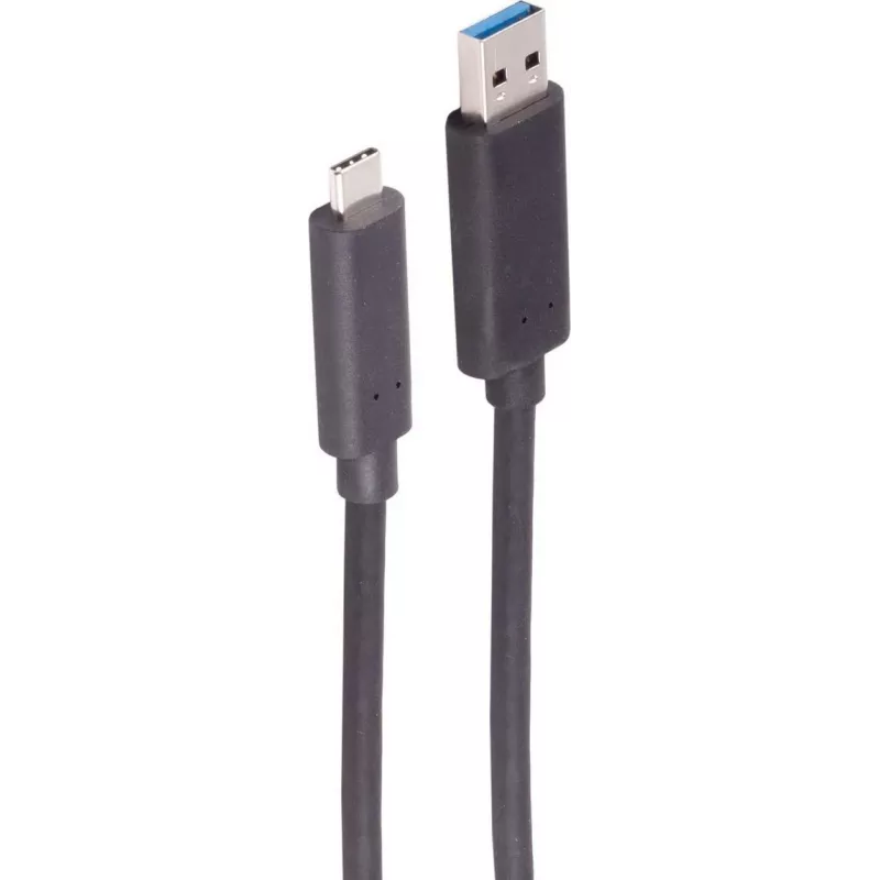 SHIVERPEAKS optiskās šķiedras USB-A uz USB-C aktīvais optiskais kabelis, 20 m, 5 Gbps, USB 3.2 Gen 1, melns BS30-38095
