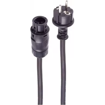 SHIVERPEAKS PV barošanas kabelis BC01 uz CEE 7/7 Schuko, 5 m, 16 A, 250 V, IP67, melns BS02-40055