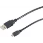 SHIVERPEAKS S-Conn 77183-HQ 3m USB A uz Micro-USB B vīriešu uz vīriešu melns USB kabelis