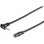 SHIVERPEAKS S-Conn HP30781 Audio adaptera kabelis 0,2 m 3,5 mm vīrišķais uz 2,5 mm vīrišķais melns
