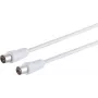 ShiverPeaks S/CONN maximum connectivity antenas kabelis, 100% ekranēts, BK-saderīgs, > 75 dB, balts, 10,0 m (80018-)