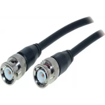 SHIVERPEAKS S CONN maksimāla savienojamība BNC vīrišķais uz BNC vīrišķais RG58 koaksiālais kabelis, 50 Ohm, 10 m, melns (77510)