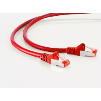 SHIVERPEAKS S/CONN maximum connectivity Cat 6A S/FTP PIMF halogēnu nesaturošs GHMT sertificēts savienojuma kabelis, sarkans, 0,15 m (75711-A0.15R)