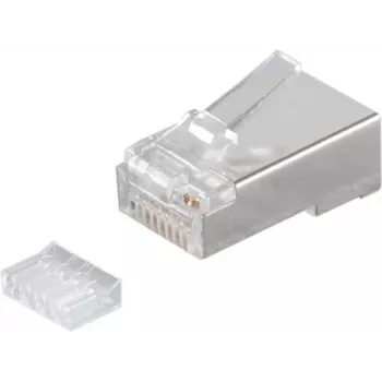SHIVERPEAKS S/CONN maximum connectivity Cat.6a ekranēts RJ45 modulārais spraudnis, 8P8C, ar zelta pārklājumu 50µ kontakti, ar ievietošanas palīglīdzekli (72061-R)