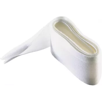 SHIVERPEAKS S/CONN maximum connectivity elastīga kabeļu pārvaldības uzmava ar āķa un cilpas stiprinājumu, balta, maksimālais saišķa diametrs 51 mm, 2,0 m (35092-2W)