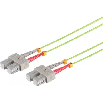 SHIVERPEAKS S/CONN maximum connectivity LWL Duplex savienojošais kabelis SC/SC 50/125µ OM5 laima zaļš 5,0m (07-510515)