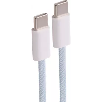 SHIVERPEAKS USB-C uzlādes kabelis, USB 2.0, 240W PD, zils pīts tekstils, 1m BS14-22021