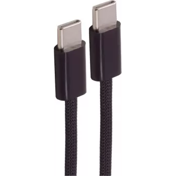 SHIVERPEAKS USB-C uz USB-C pīts uzlādes kabelis, 60W PD, USB 2.0, 2m, melns BS14-21035