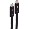 SHIVERPEAKS USB-C uz USB-C Thunderbolt 5 UltraFlex kabelis, 240W, 2m, melns BS13-75035