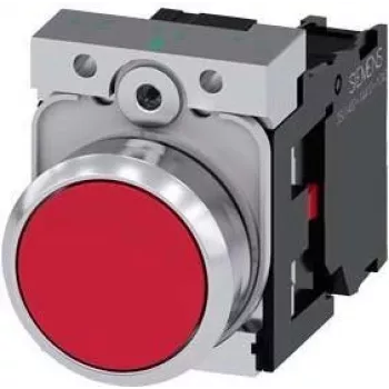 Siemens 3SU1150-0AB20-1CA0 SIRIUS ACT pārslēgšanas slēdzis, 22mm, 2 pozīciju, 1NO, melns