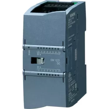 Siemens 6ES7221-1BH32-0XB0 SIMATIC S7-1200 SM 1221 digitālā ieejas modulis, 16 DI, 24 V DC, Sink/Source, skrūvju spailes