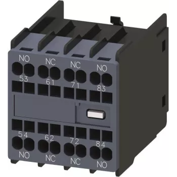 SIEMENS palīgkontaktu bloks 2NO+2NC, izmērs S00/S0, skrūvju spailes, 3RH2911 sērija 3RH29112GA22