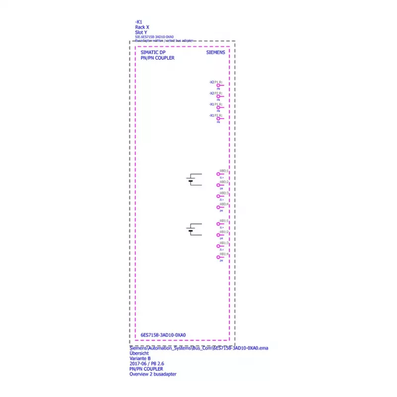 SIEMENS SIMATIC PN/PN Coupler 6ES7158-3AD10-0XA0 | PROFINET IO savienotājs tīklu savienošanai