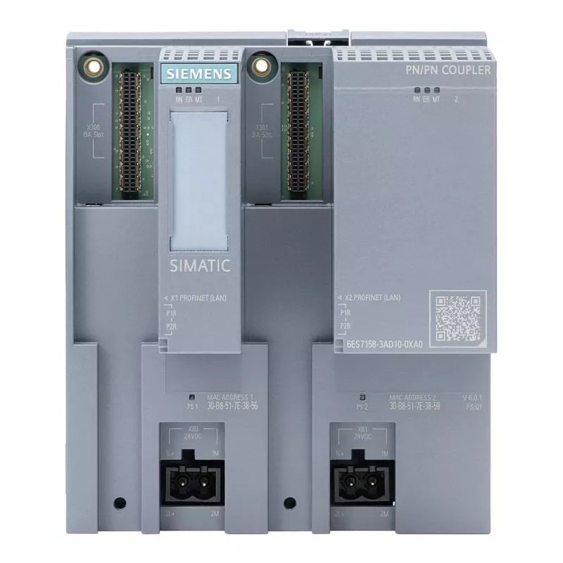 SIEMENS SIMATIC PN/PN Coupler 6ES7158-3AD10-0XA0 | PROFINET IO savienotājs tīklu savienošanai