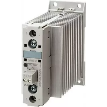 Siemens SIRIUS 3RF23 cietvielu kontaktors, 1 fāze, 30 A, 48-460 V AC, 24 V DC vadība, nulles punkta pārslēgšana, skrūvju spailes, DIN sliede 3RF2330-1AA04