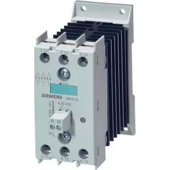 Siemens SIRIUS 3RF2420-1AC45 cietvielu relejs, 1 fāze, 20 A, 48-600 V AC, 24 V DC vadība, nulles punkta pārslēgšana, skrūvju spailes