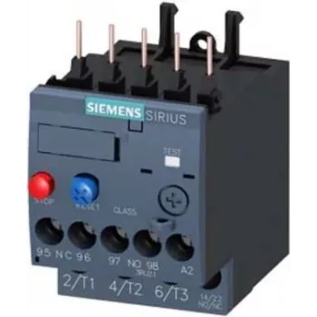 Siemens SIRIUS 3RU2 termiskais pārslodzes relejs 0,9-1,25 A, 10. klase, S00, skrūvju spailes, 1NO+1NC 3RU21160KB0