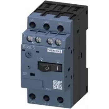 SIEMENS SIRIUS 3RV1011-1JA15 Motora aizsardzības automātiskais slēdzis, 3 polu, 7...10 A, 130 A īsslēguma atbrīvotājs, S00, skrūvju spailes