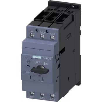 SIEMENS SIRIUS 3RV2031-4WA10 Motora palaidēja aizsargs, 2,2-3,2 A, 10. klase, 690 V AC, 3 polu, skrūvju spaile