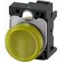 Siemens SIRIUS ACT 3SU1102-6AA30-3AA0 dzeltena LED indikatora lampa, 24V AC/DC, 22mm