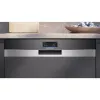 SIEMENS SN57TS00CE iQ700 Pilnībā integrējama trauku mazgājamā mašīna (Nerūsējošais tērauds matēts/melns, 60 cm, Home Connect)