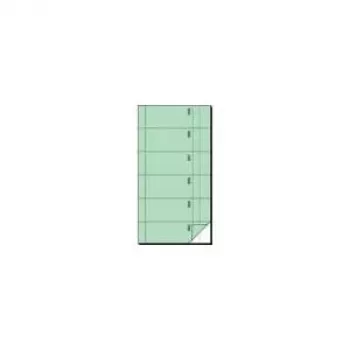 SIGEL BO096 Kvīšu grāmata, 105 x 200 mm, bezoglekļa 2 daļas, 60 komplekti, 360 perforētas kvītis, balta/dzeltena