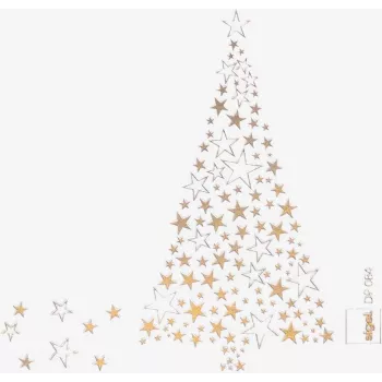 SIGEL DP084 Ziemassvētku motīvu papīrs Golden Tree, A4, 90 g/m² smalks papīrs tintes/lāzera/kopētāja printeriem, 25 loksnes