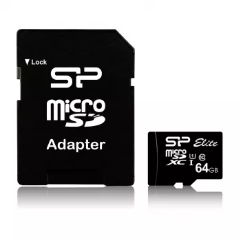 Silicon Power 64GB microSDXC UHS-I Class 10 U1 V10 atmiņas karte