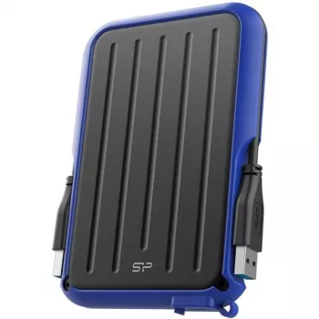 Silicon Power Armor A66 1TB ārējais cietais disks USB 3.2 Gen 1, izturīgs, IPX4 ūdensizturīgs, melns ar sarkaniem akcentiem