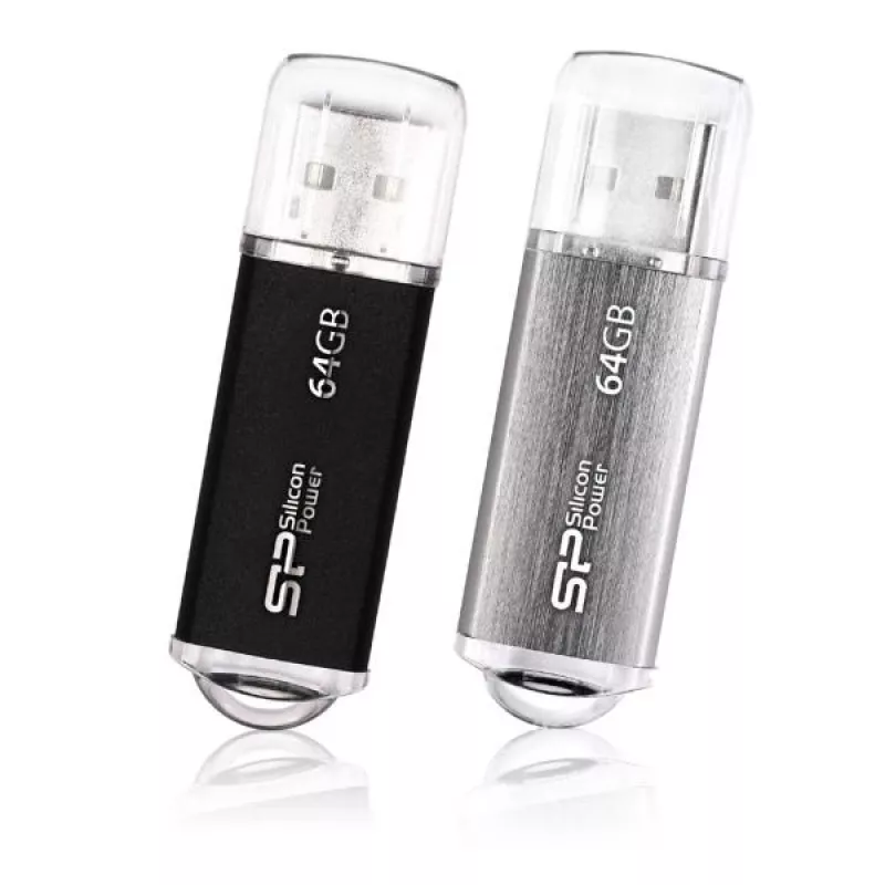 Silicon Power Blaze B02 64GB USB 2.0 zibatmiņa - melna