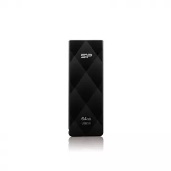 Silicon Power Blaze B20 64GB USB 3.2 Gen 1 zibatmiņa, ievelkams USB-A, melna