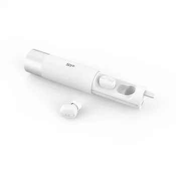 Silicon Power SP5MWASYBP81BT0W 10000mAh Power Bank ar iebūvētu USB-C kabeli - balts