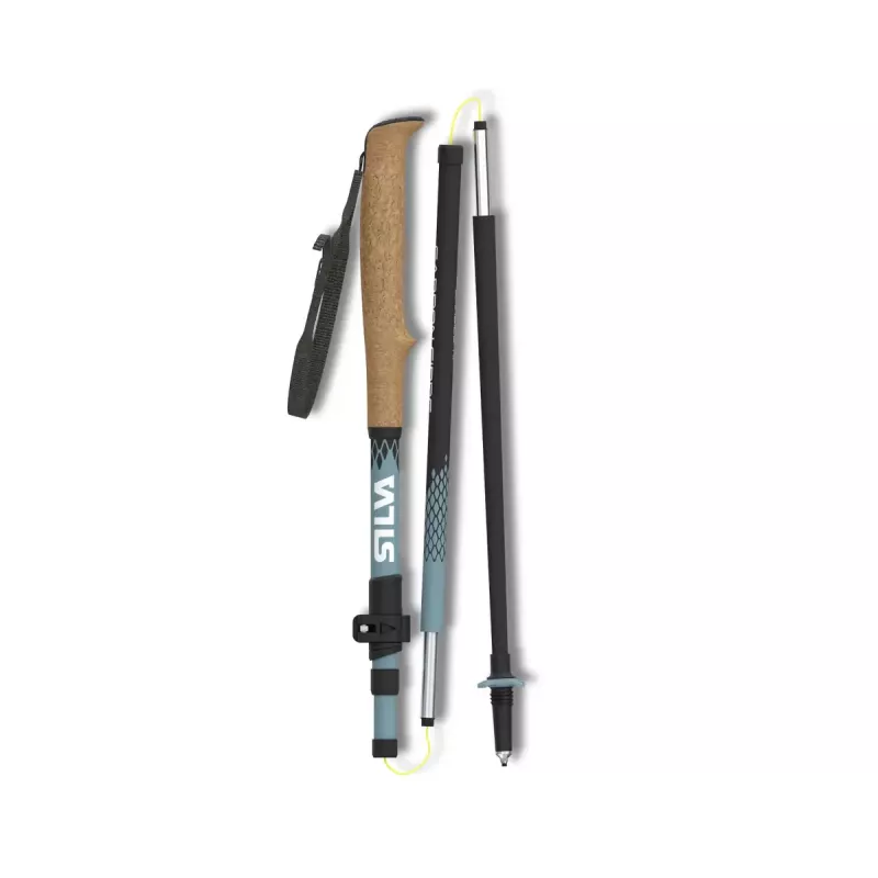 Silva Trekking Carbon Z Adjustable Trekking Poles (Pair) - Black/Grey