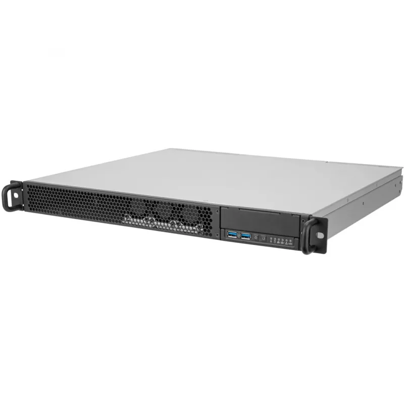 SilverStone RM100 1U Rackmount Chassis - Mini-ITX, Steel, Black
