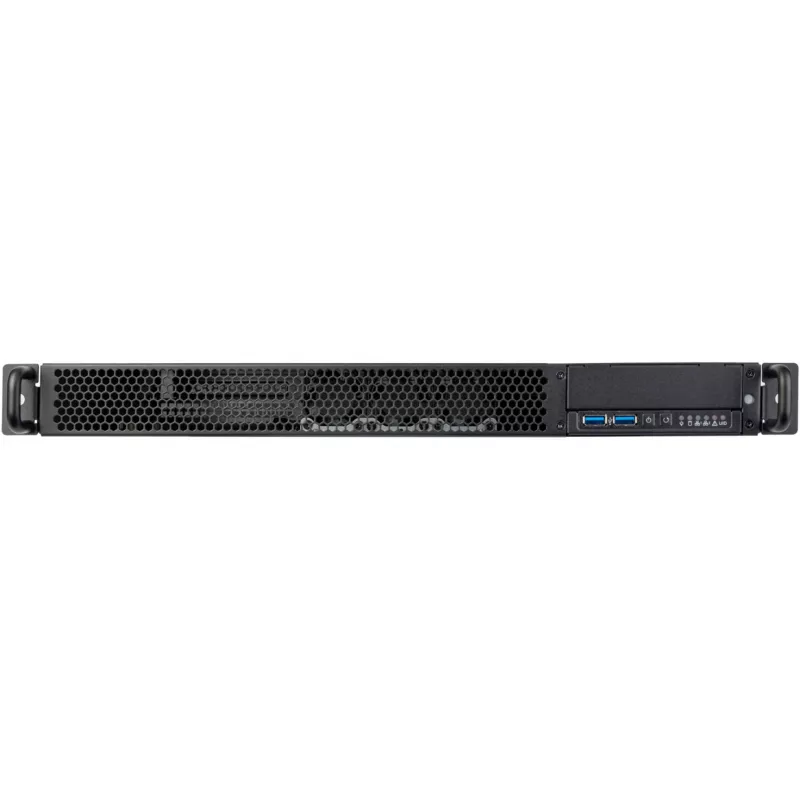 SilverStone RM100 1U Rackmount Chassis - Mini-ITX, Steel, Black