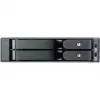 SilverStone SST-FS202B-V2 2-Bay 3.5 inch SATA Hot-Swap Cage 5.25 inch nodalījumam - Melns