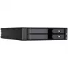 SilverStone SST-FS202B-V2 2-Bay 3.5 inch SATA Hot-Swap Cage 5.25 inch nodalījumam - Melns
