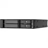SilverStone SST-FS202B-V2 2-Bay 3.5 inch SATA Hot-Swap Cage 5.25 inch nodalījumam - Melns