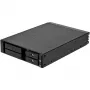 SilverStone SST-FS202B-V2 2-Bay 3.5 inch SATA Hot-Swap Cage 5.25 inch nodalījumam - Melns