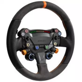 Simagic Zeus Sport stūres rats - 300mm zamšādas loka, CNC alumīnijs, RGB pogas, divi oglekļa šķiedras magnētiskie pārslēgi, bezvadu, 50mm QR
