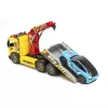 SIMBA-DICKIE Giant Tow Truck ar gaismām, skaņām, kustīgu celtni un vinču – rotaļu glābšanas transportlīdzeklis bērniem no 3 gadiem